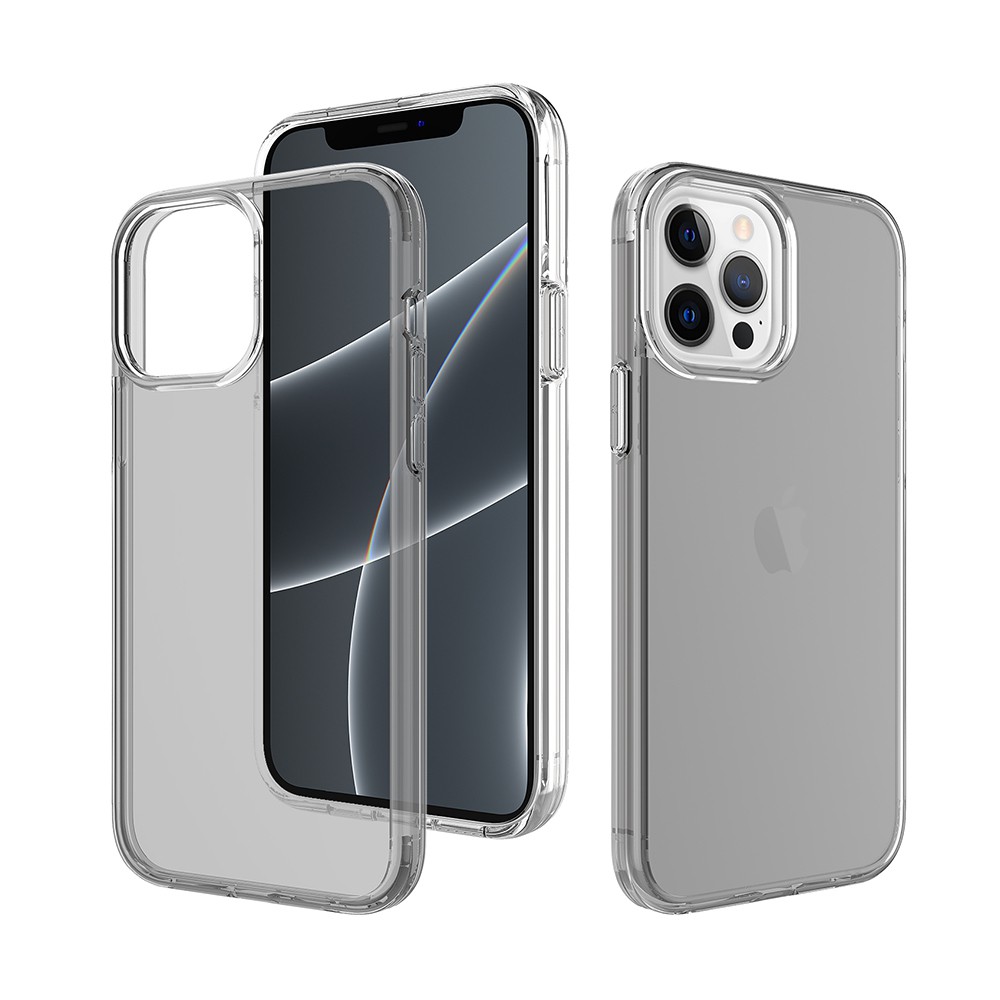 Military Grade Ultimake Shockproof Case Cover for iPhone 15 - Clear Black